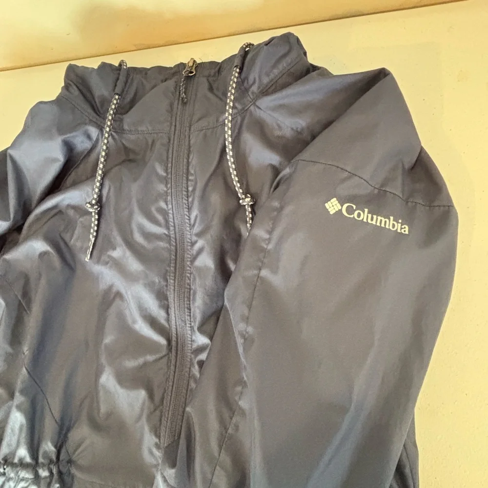 Women's Medium Columbia Blue Violet Insulated Windbreaker Jacket - Picture 3 of 4